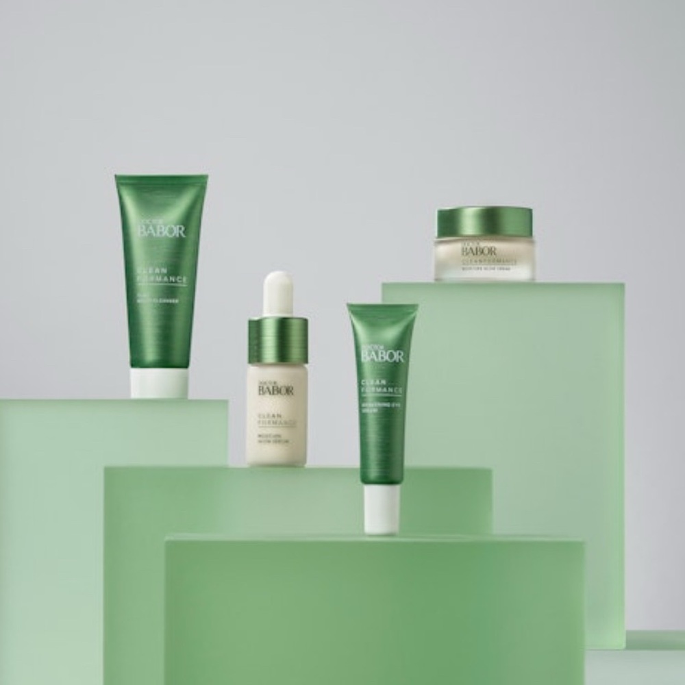 Doctor Babor Cleanformance Pre & Probiotic Moisture Glow Routine Set - Green